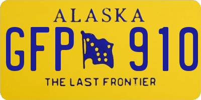 AK license plate GFP910