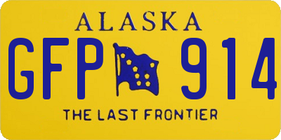 AK license plate GFP914