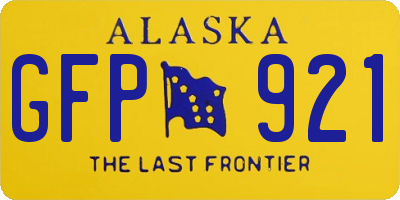 AK license plate GFP921