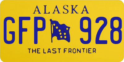 AK license plate GFP928