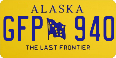 AK license plate GFP940