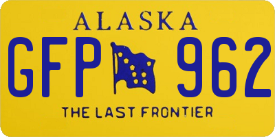 AK license plate GFP962