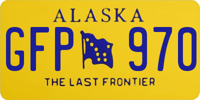 AK license plate GFP970