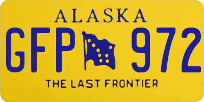 AK license plate GFP972