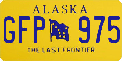 AK license plate GFP975