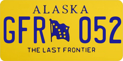 AK license plate GFR052