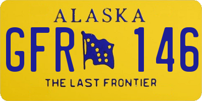 AK license plate GFR146