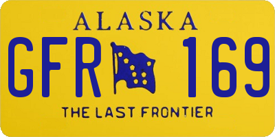 AK license plate GFR169
