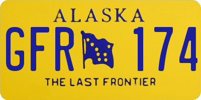 AK license plate GFR174
