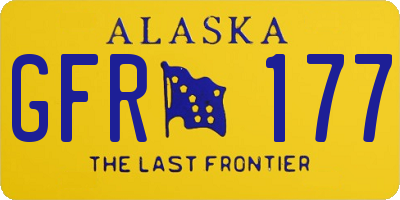 AK license plate GFR177