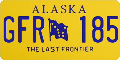 AK license plate GFR185