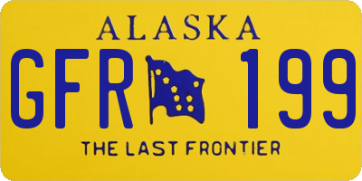 AK license plate GFR199