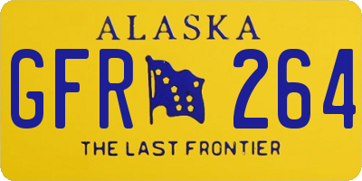AK license plate GFR264