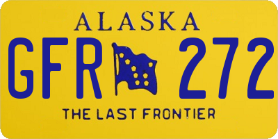 AK license plate GFR272