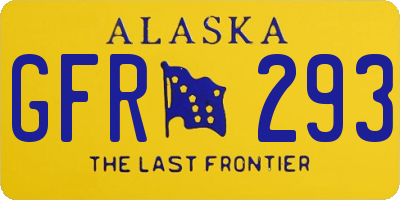 AK license plate GFR293