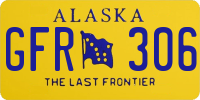 AK license plate GFR306