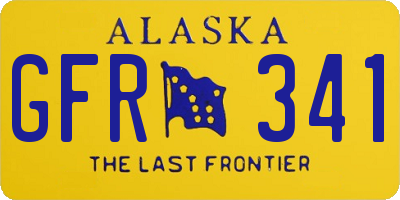 AK license plate GFR341