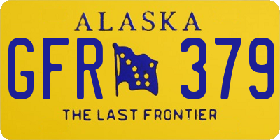 AK license plate GFR379