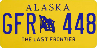 AK license plate GFR448