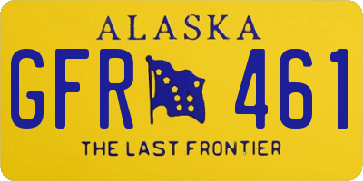 AK license plate GFR461