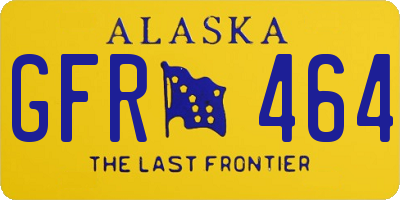 AK license plate GFR464