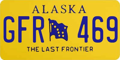 AK license plate GFR469
