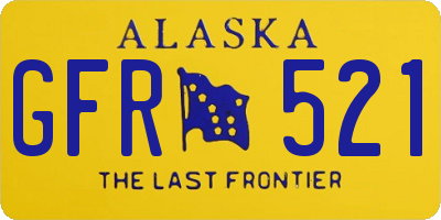 AK license plate GFR521