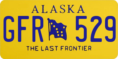 AK license plate GFR529
