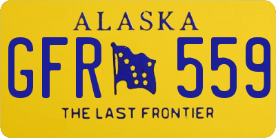 AK license plate GFR559