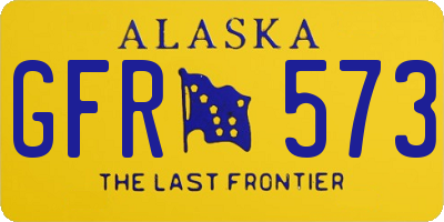 AK license plate GFR573