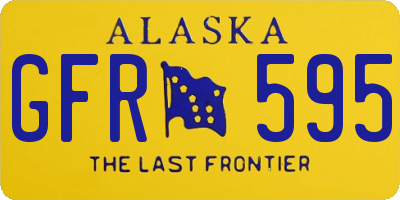 AK license plate GFR595