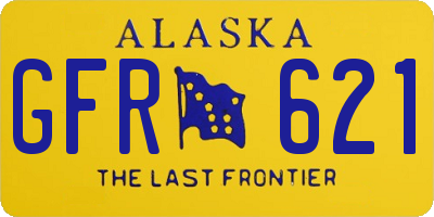 AK license plate GFR621