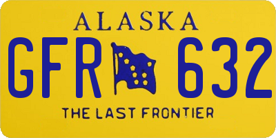 AK license plate GFR632