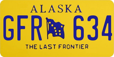 AK license plate GFR634
