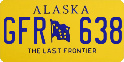AK license plate GFR638