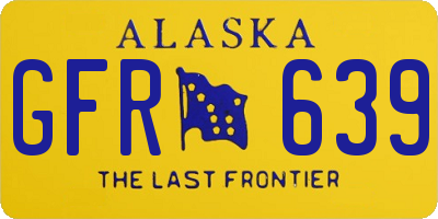 AK license plate GFR639