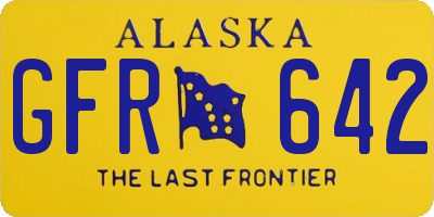 AK license plate GFR642