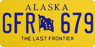 AK license plate GFR679