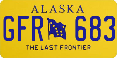 AK license plate GFR683