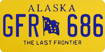 AK license plate GFR686