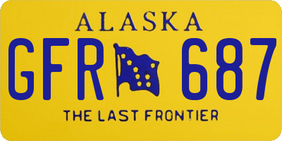 AK license plate GFR687