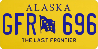 AK license plate GFR696