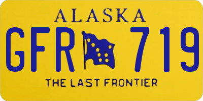 AK license plate GFR719
