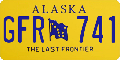 AK license plate GFR741