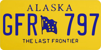AK license plate GFR797
