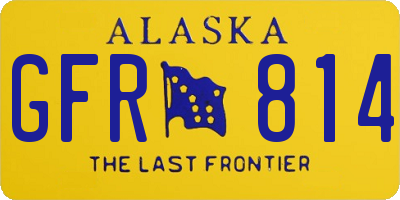 AK license plate GFR814