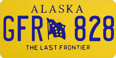 AK license plate GFR828