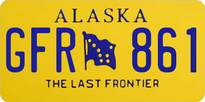 AK license plate GFR861