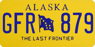 AK license plate GFR879