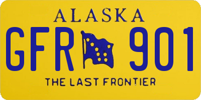 AK license plate GFR901